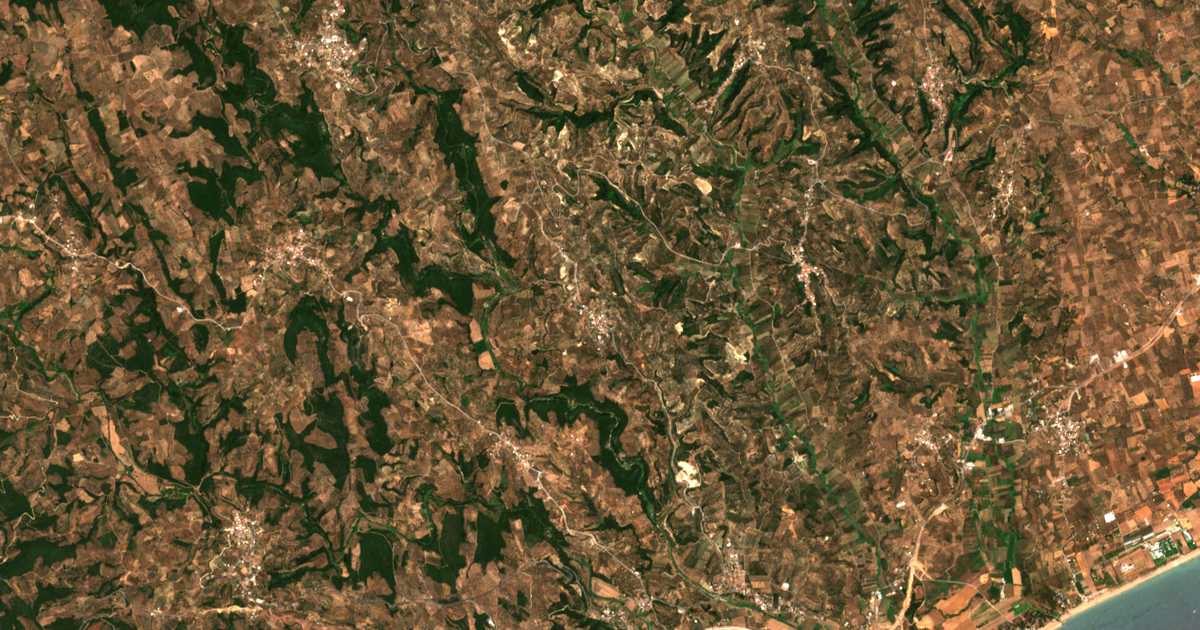 Satellitenkarte von Neochórion