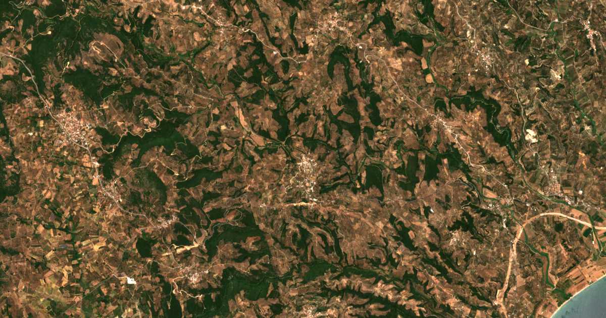Satellitenkarte von Nerómylos