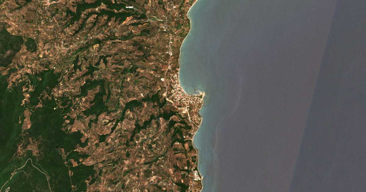 Satellitenkarte von Petalidi