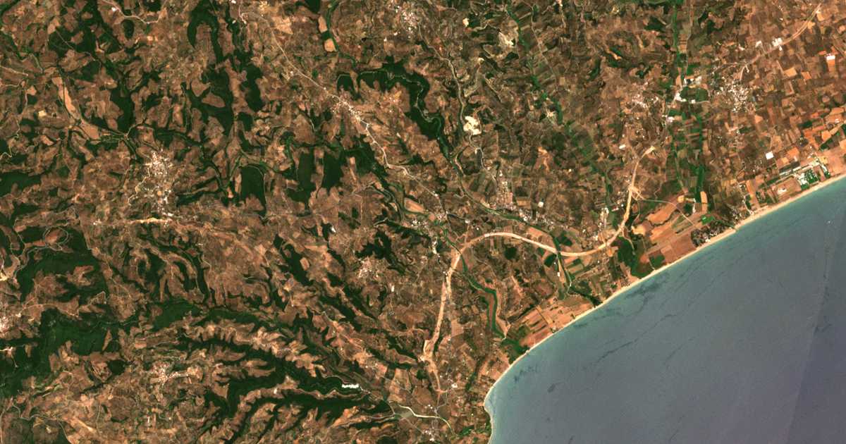 Satellitenkarte von Rizómylos