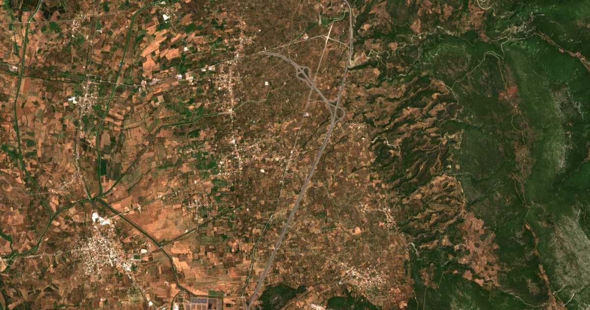 Satellitenkarte von Allagí