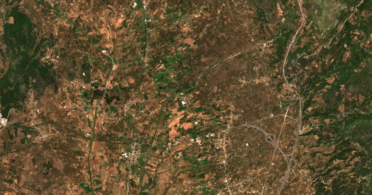 Satellitenkarte von Andanía