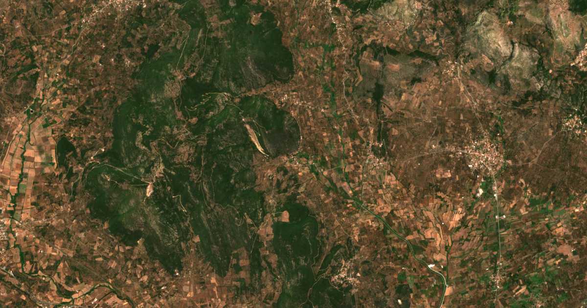 Satellitenkarte von Iléktra