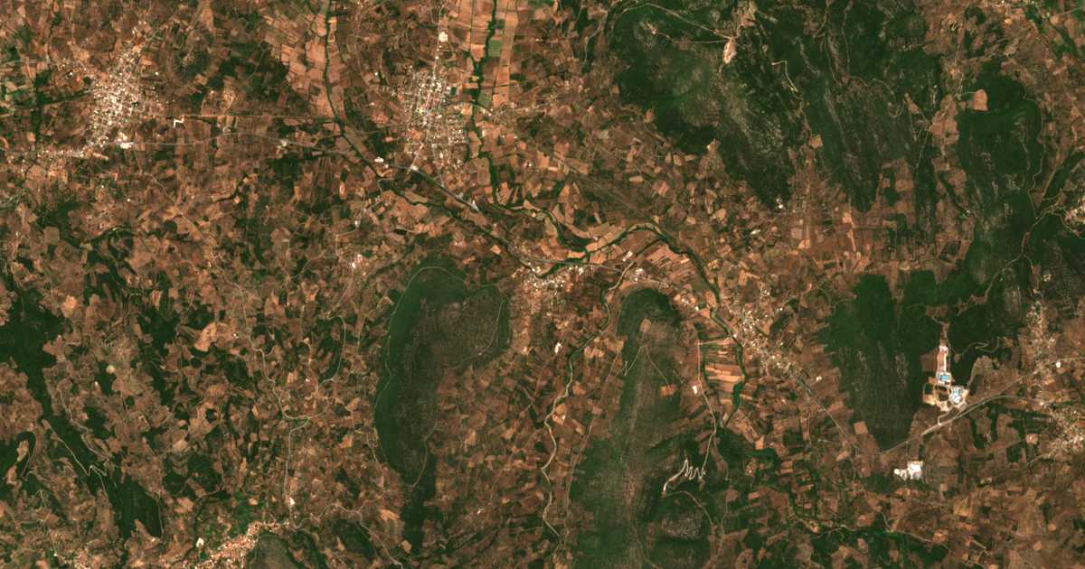 Satellitenkarte von Kóklas