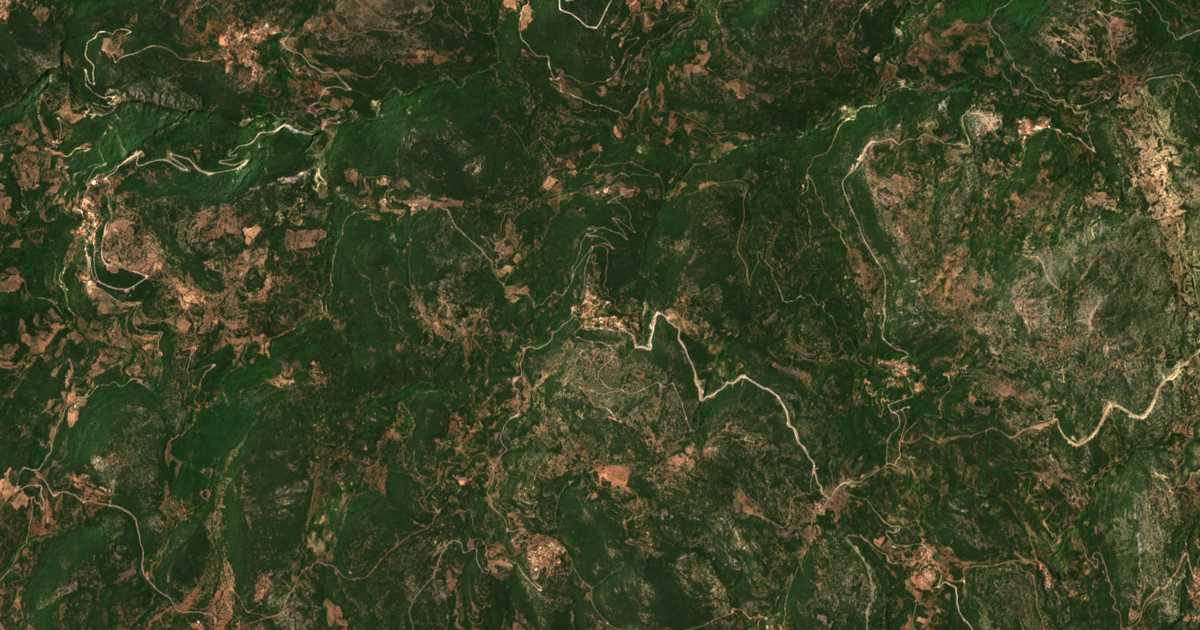 Satellitenkarte von Koúvelas