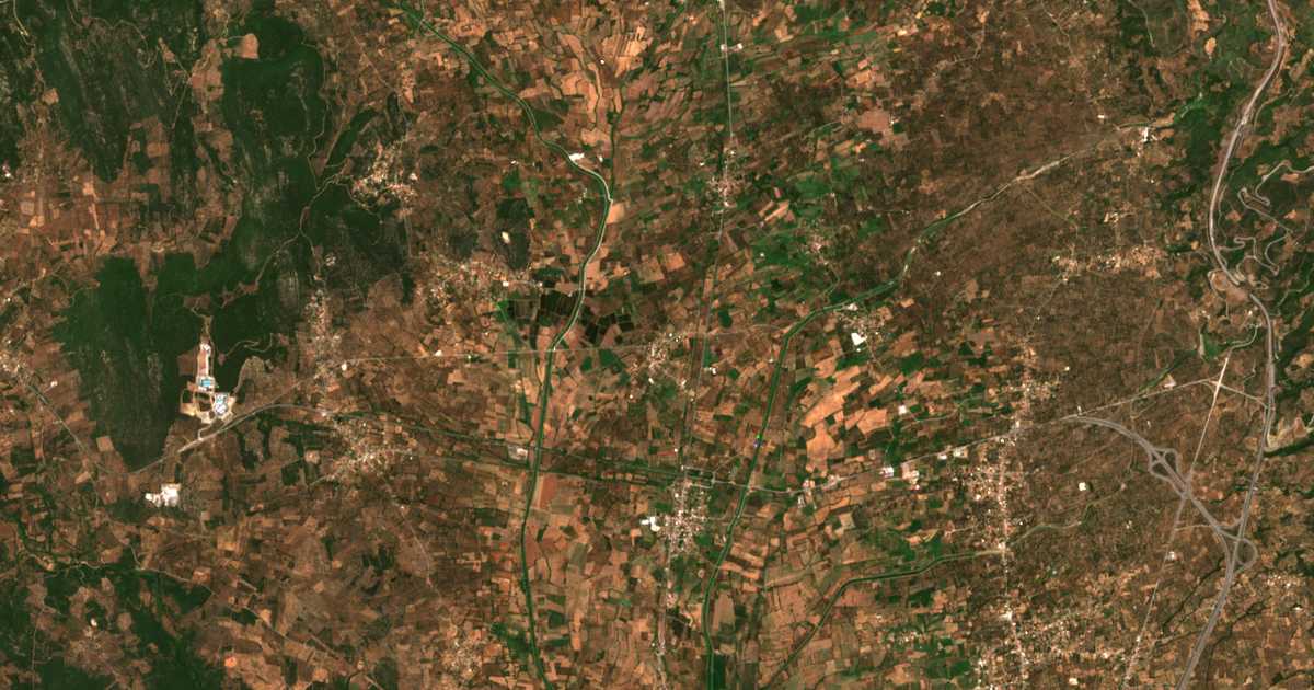 Satellitenkarte von Mantzárion