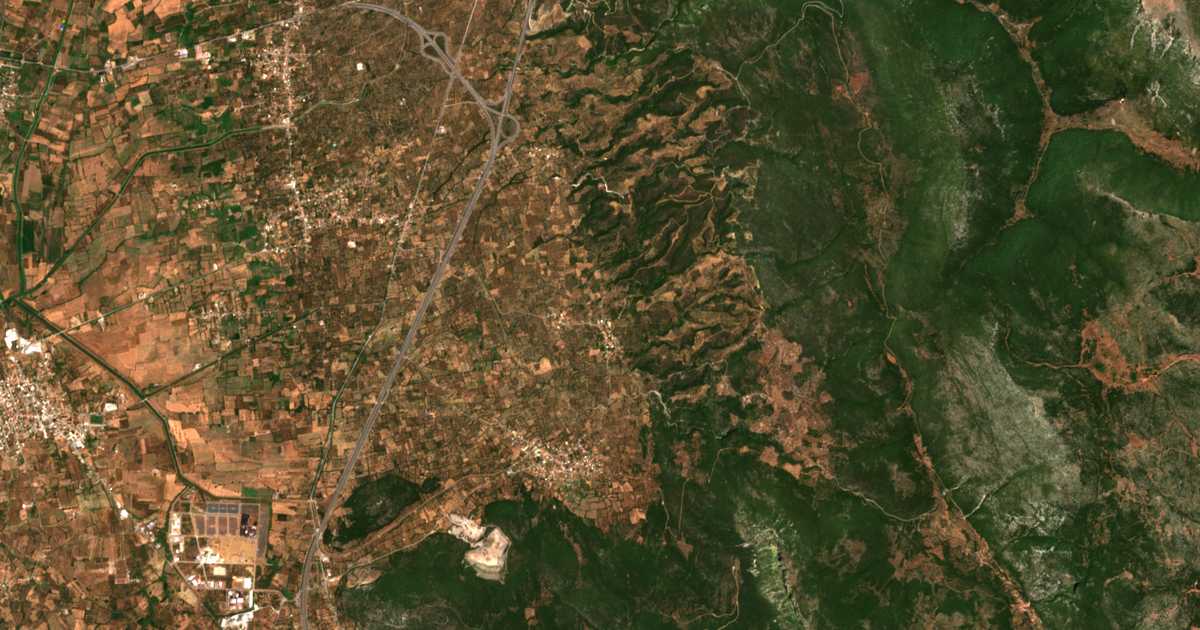 Satellitenkarte von Siámon