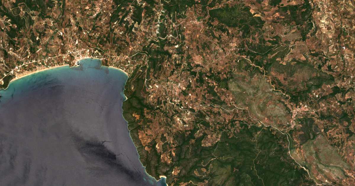 Satellitenkarte von Akritochórion