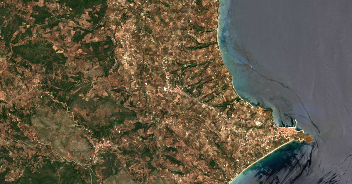 Satellitenkarte von Charakopió