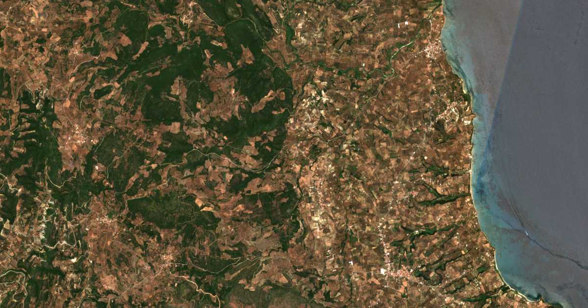 Satellitenkarte von Chomaterón
