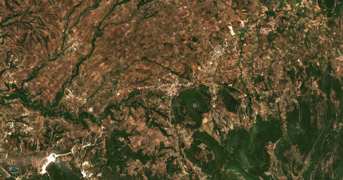Satellitenkarte von Chandrinós