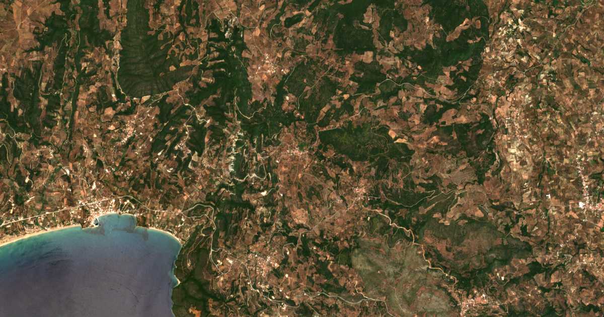 Satellitenkarte von Kaplánion