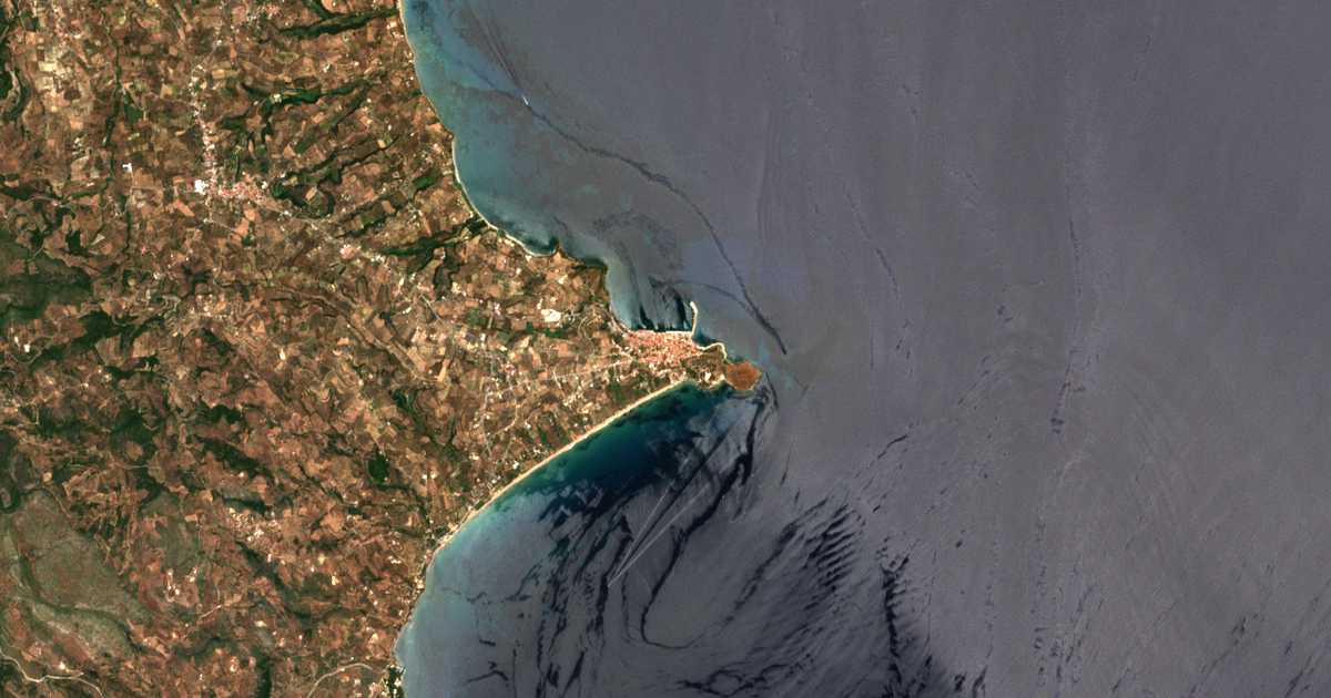 Satellitenkarte von Koroni