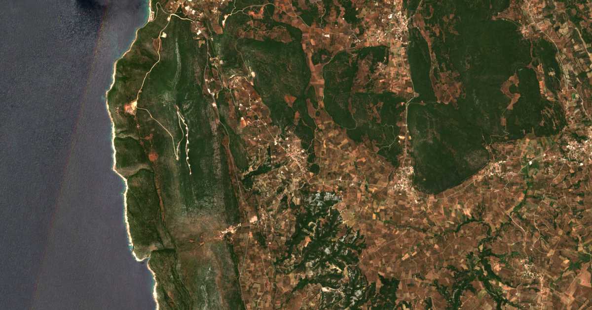 Satellitenkarte von Mesochórion