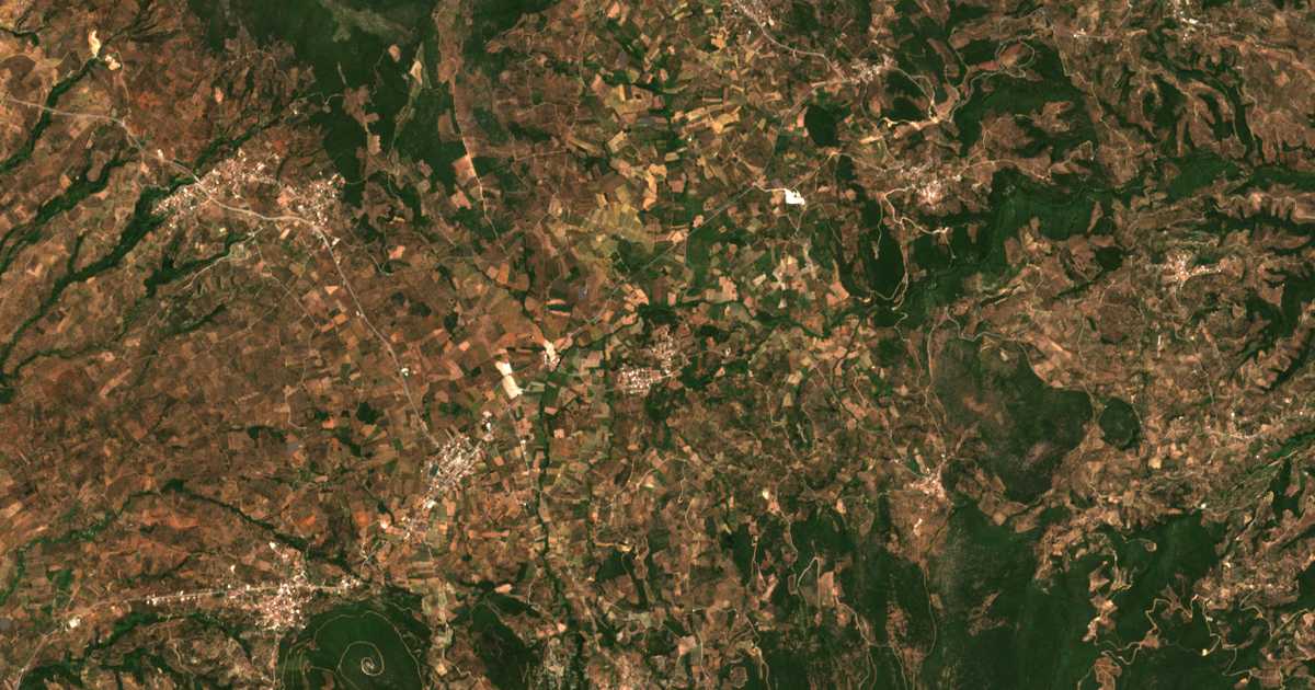Satellitenkarte von Mesopótamos