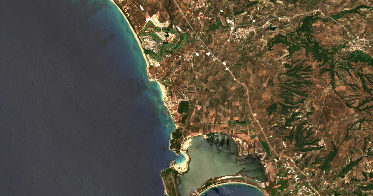 Satellitenkarte von Petrochórion