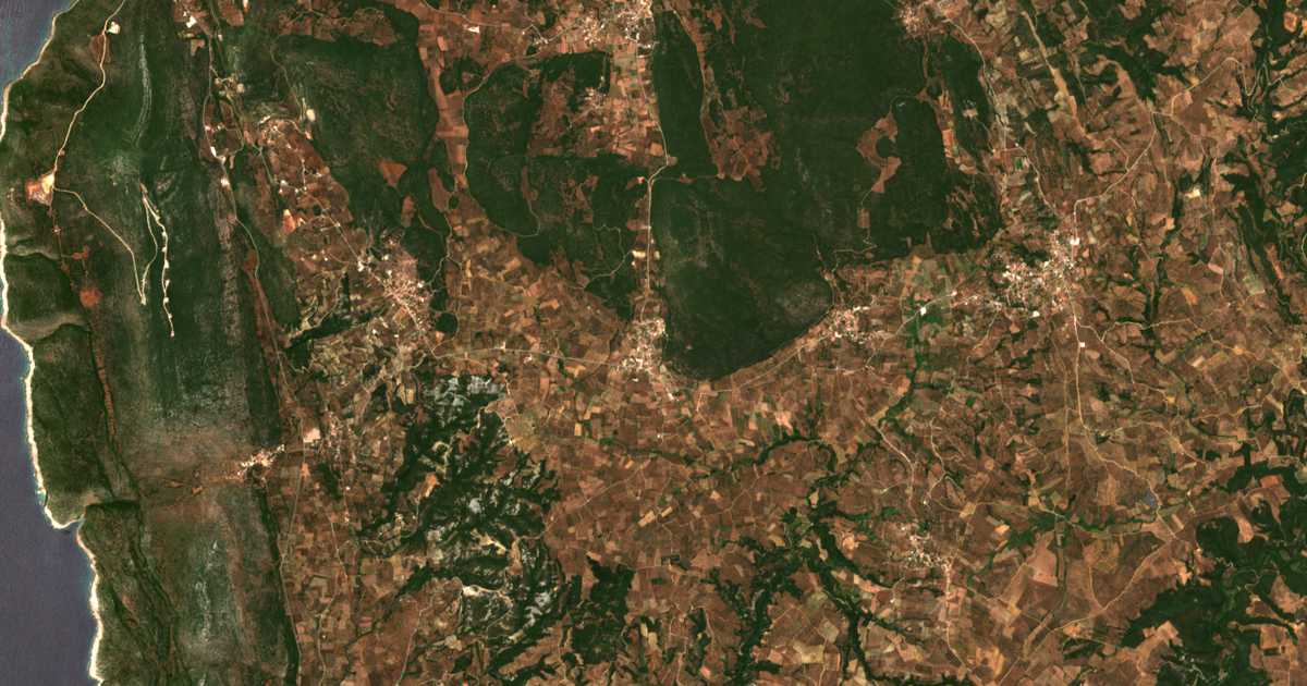 Satellitenkarte von Pídasos