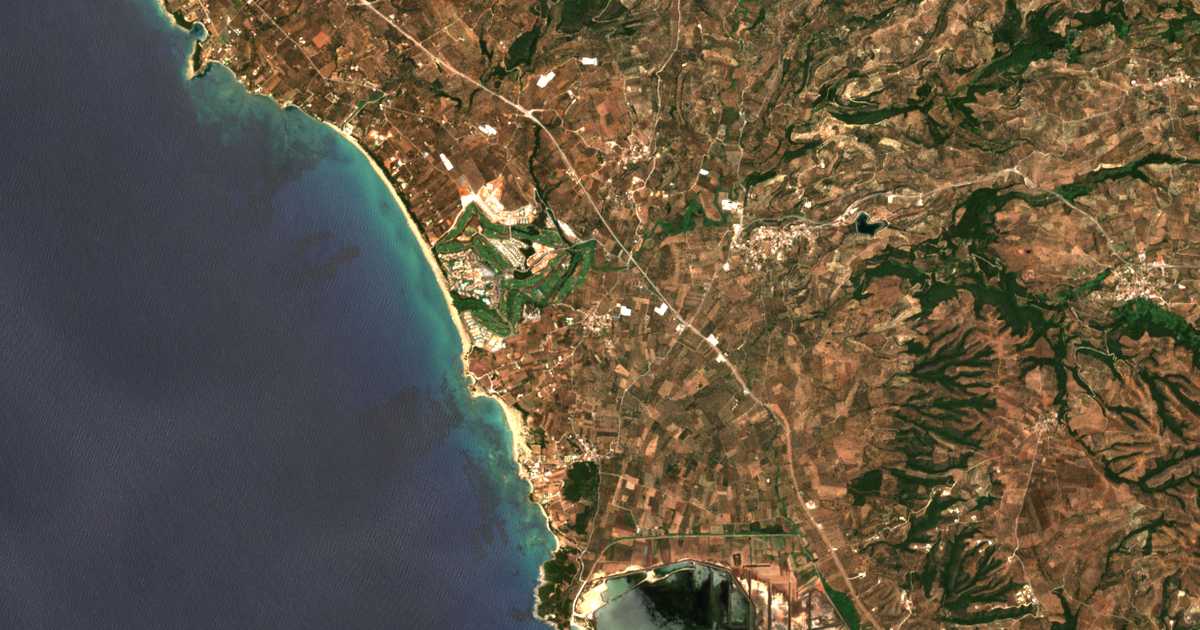 Satellitenkarte von Romanós