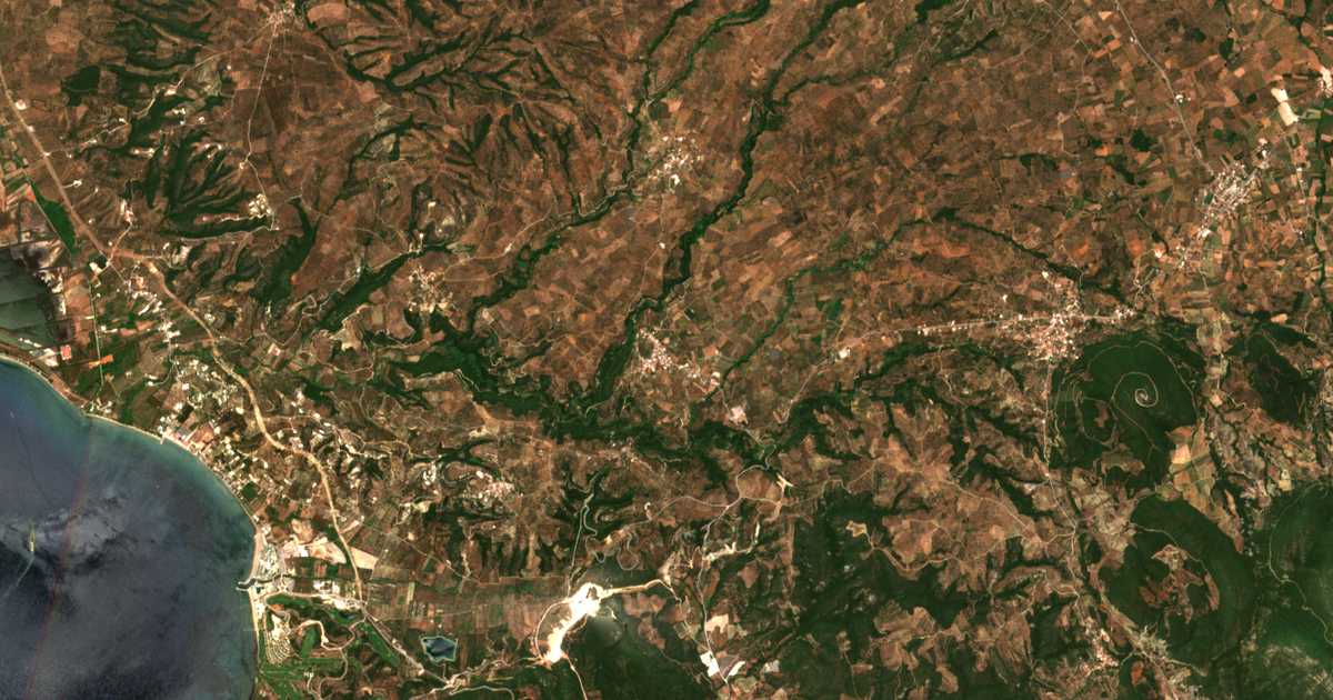 Satellitenkarte von Stenosiá