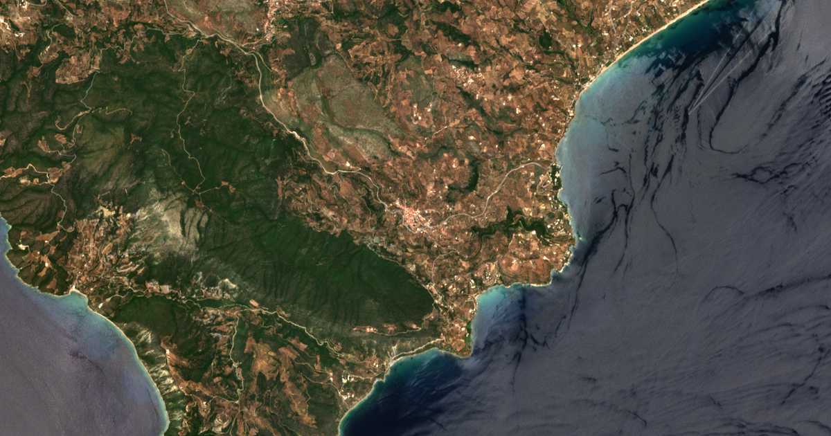 Satellitenkarte von Vasilítsion