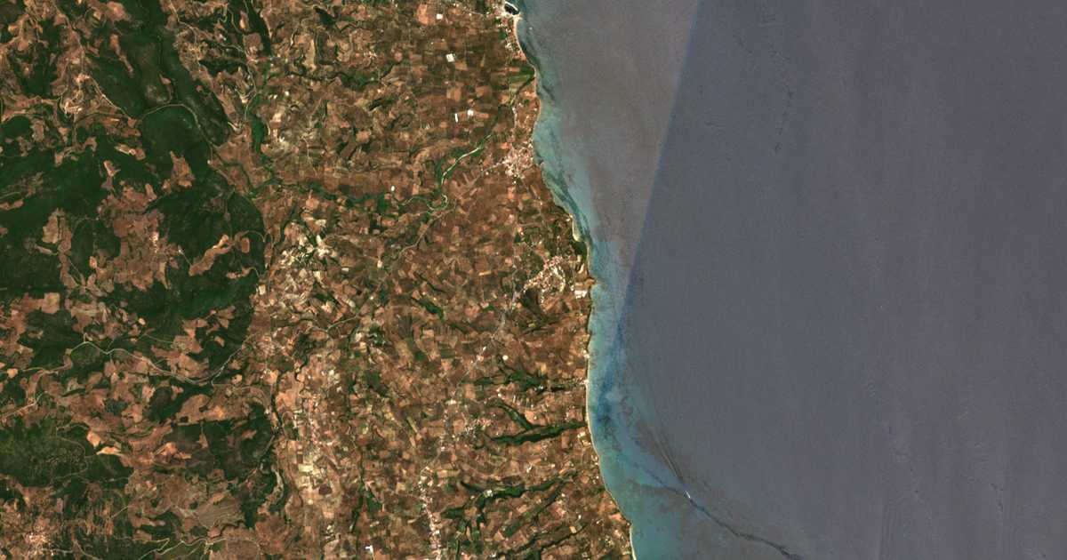 Satellitenkarte von Vounária