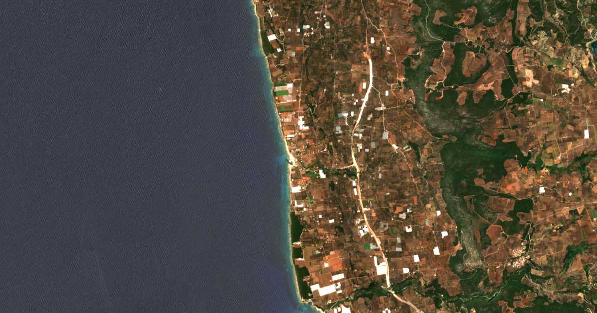 Satellitenkarte von Agía Kyriakí