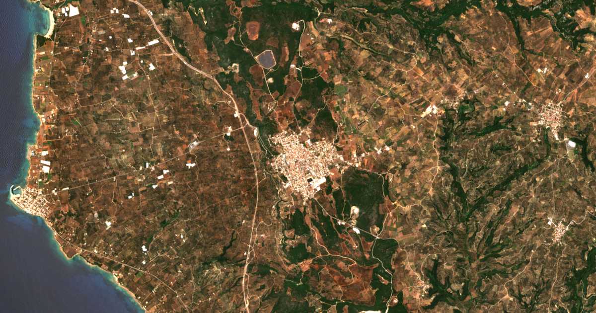 Satellitenkarte von Gargaliani