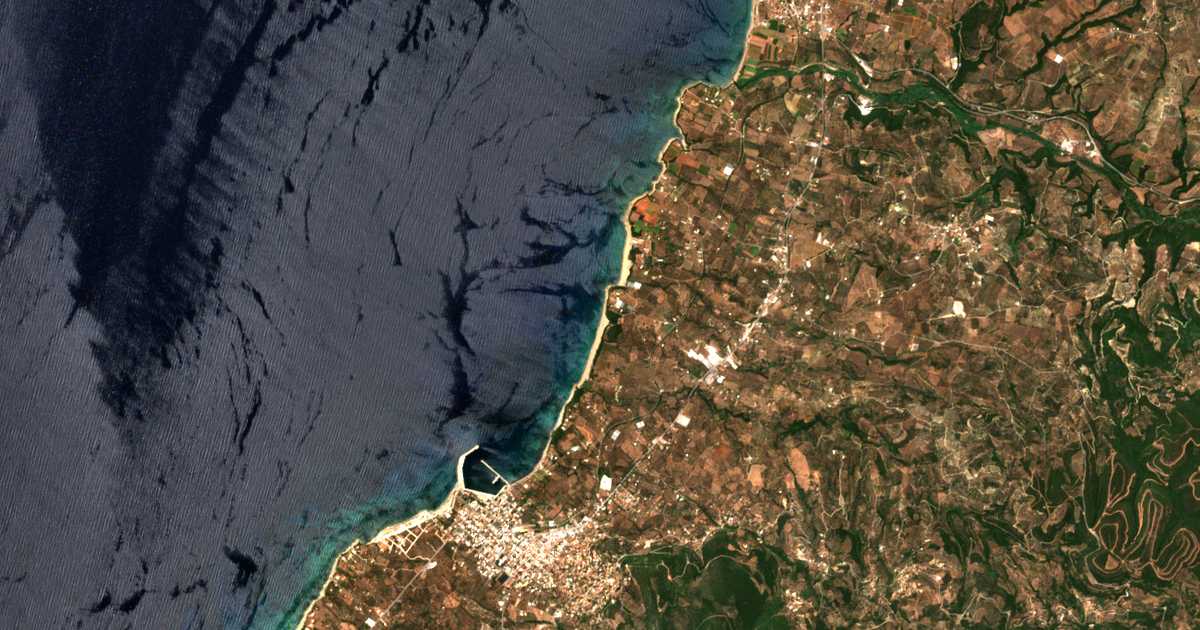 Satellitenkarte von Giannítsaina