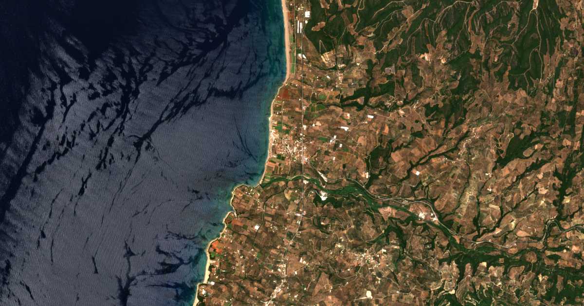 Satellitenkarte von Kalón Nerón