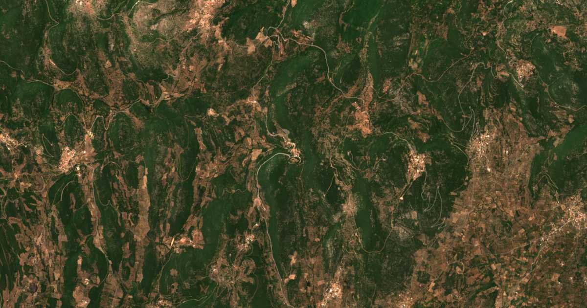Satellitenkarte von Kefalóvrysi