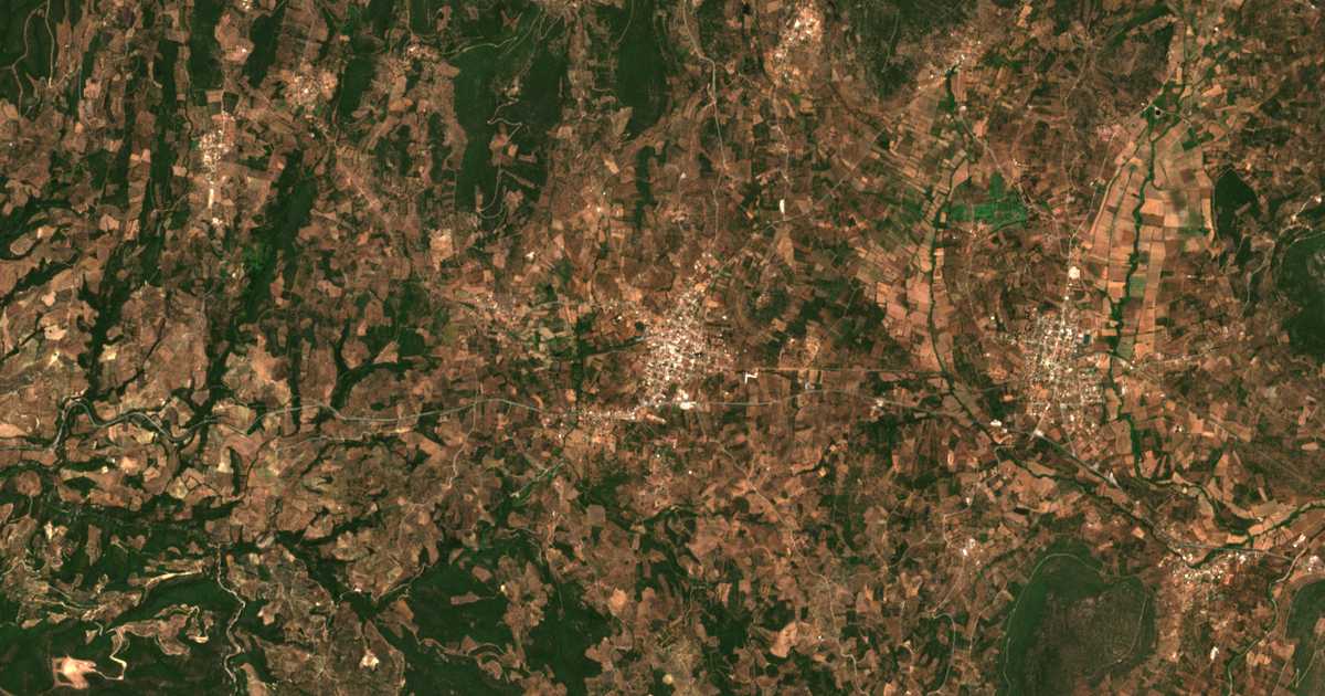 Satellitenkarte von Kopanáki