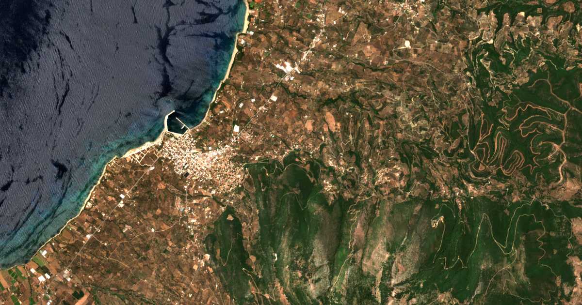 Satellitenkarte von Mýloi