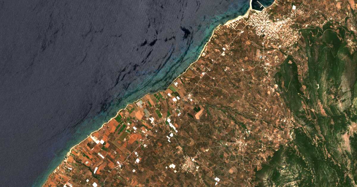Satellitenkarte von Terpsithéa
