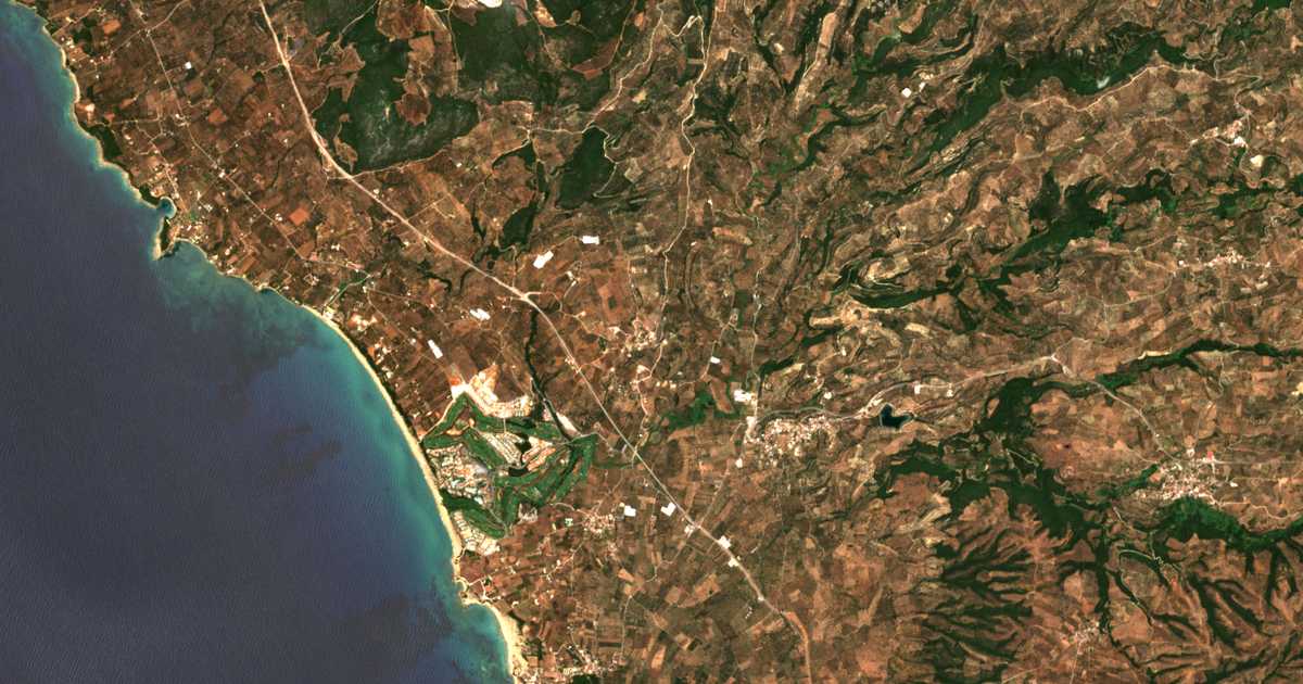 Satellitenkarte von Tragána