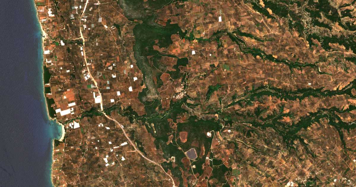 Satellitenkarte von Válta