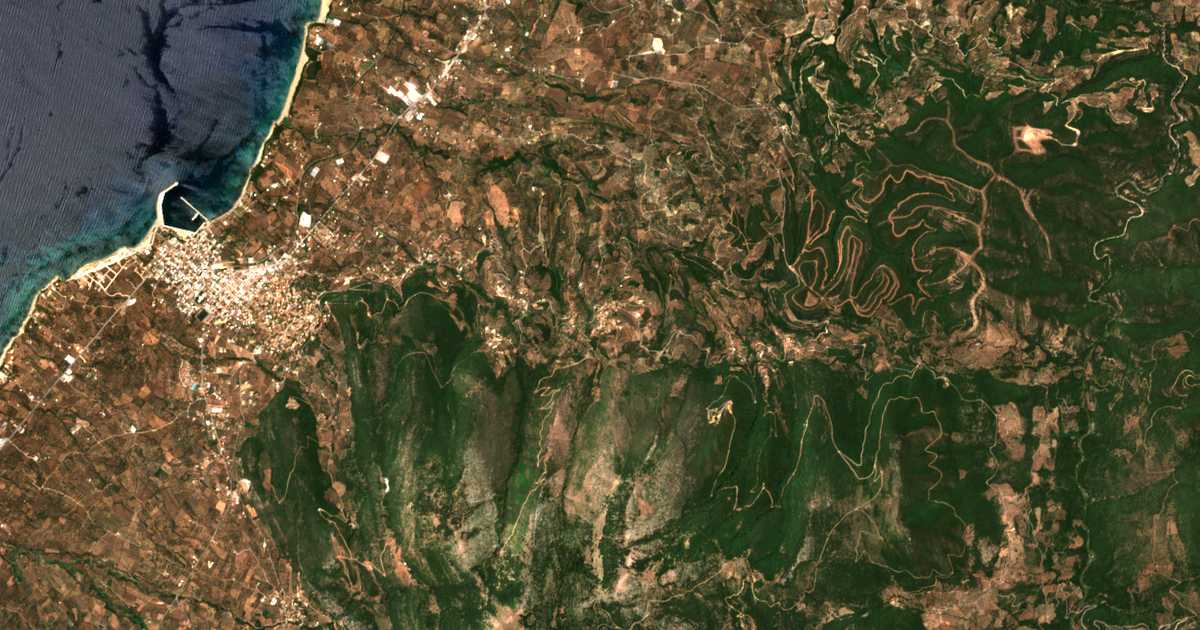 Satellitenkarte von Vrýsai