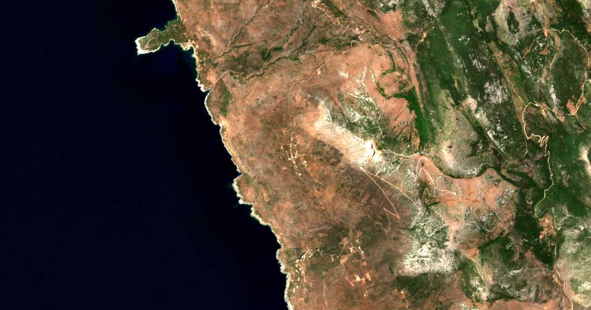 Satellitenkarte von Ágios Níkon
