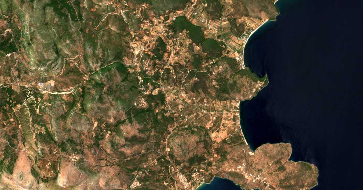 Satellitenkarte von Ágios Vasíleios