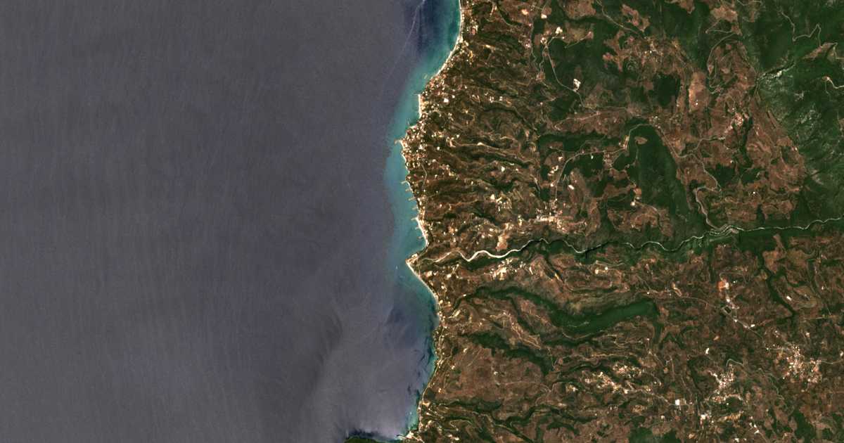 Satellitenkarte von Akrogiálion