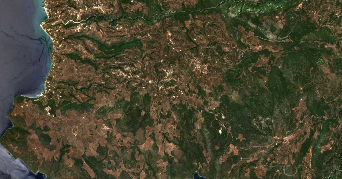 Satellitenkarte von Málta