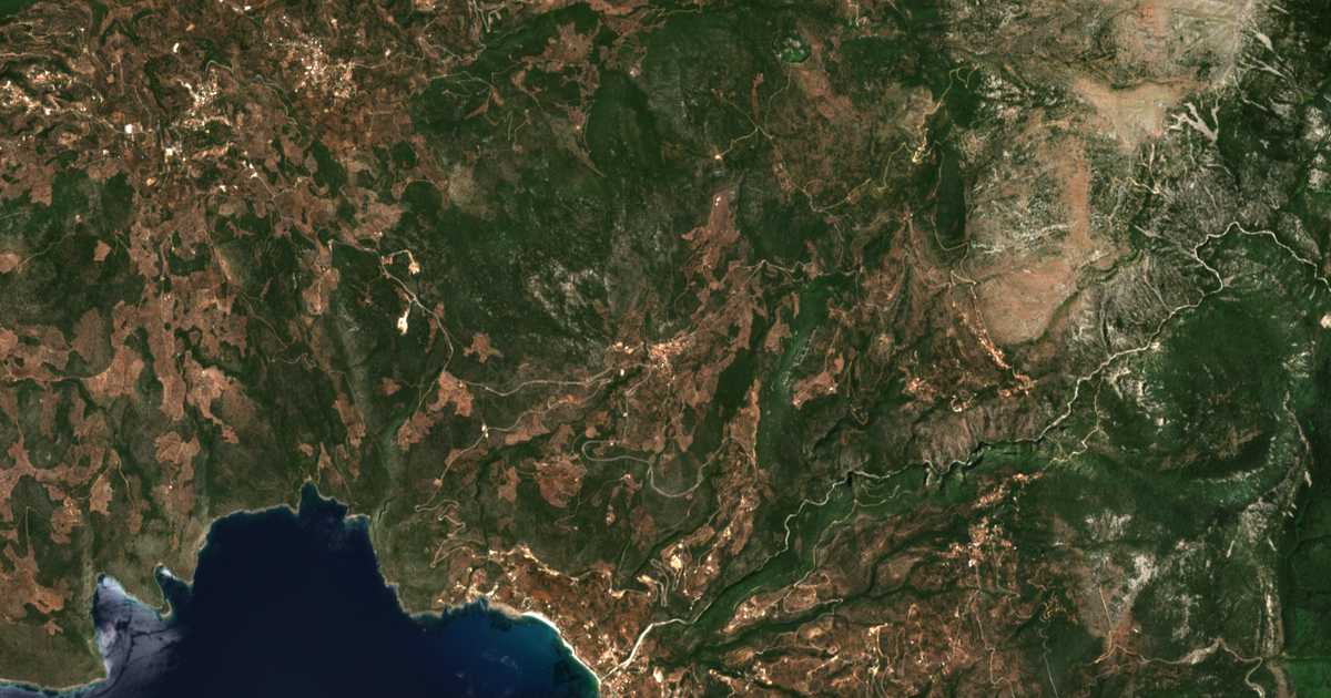 Satellitenkarte von Prosílion