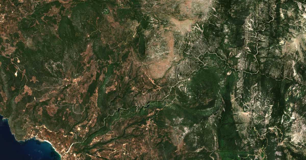 Satellitenkarte von Tséria