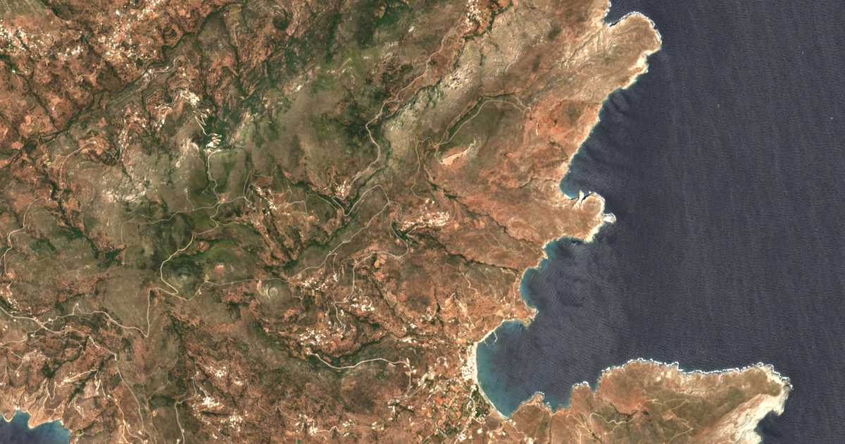 Satellitenkarte von Kóchylos
