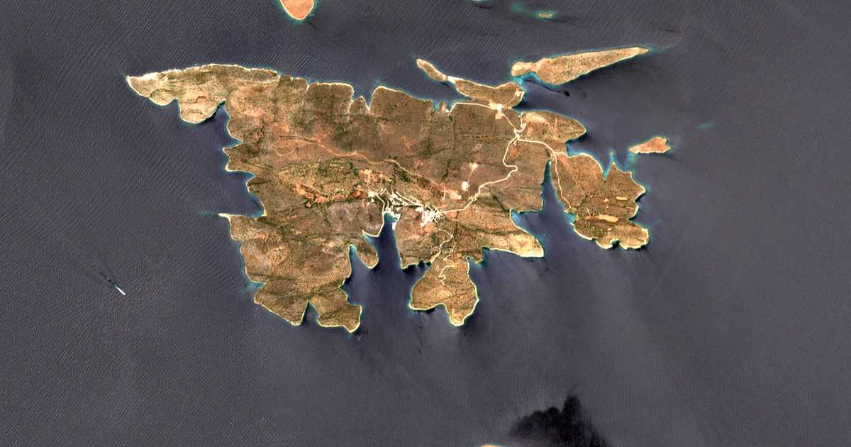 Satellitenkarte von Megalo Chorio