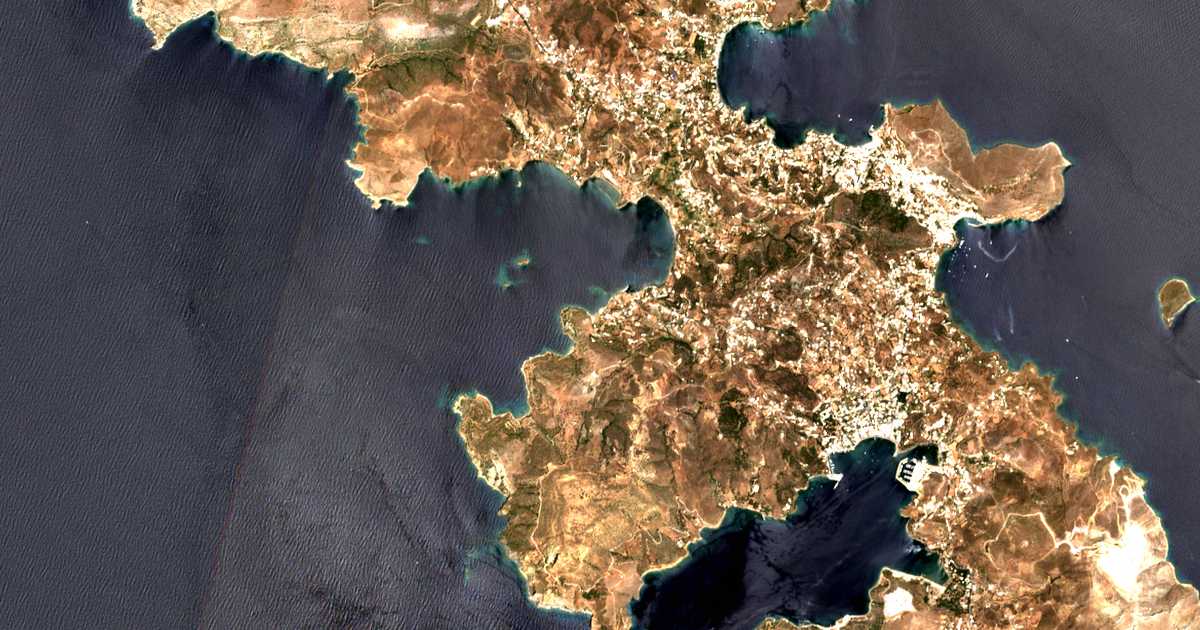 Satellitenkarte von Drymón