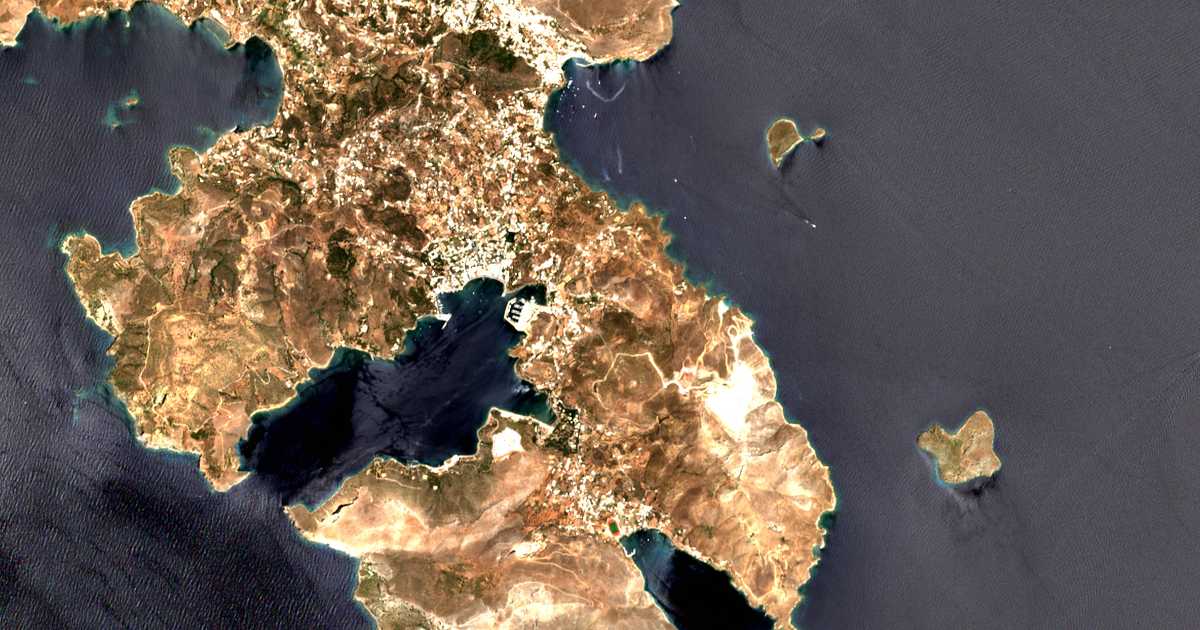 Satellitenkarte von Teménia