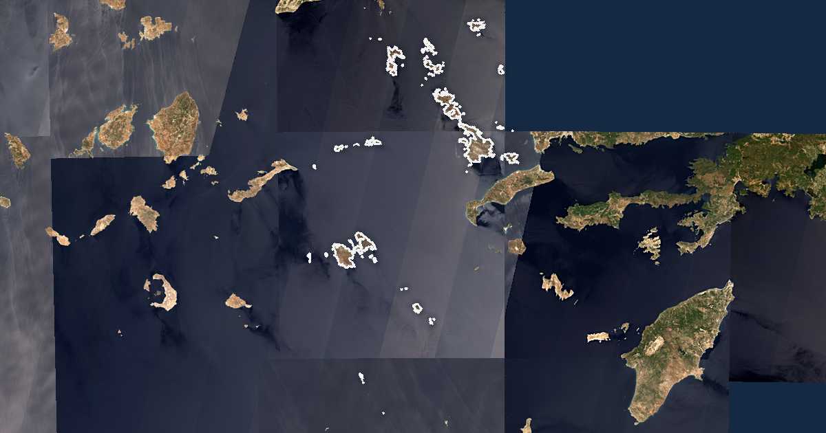 Satellitenbild mit eingezeichneter Grenze: Kalymnos