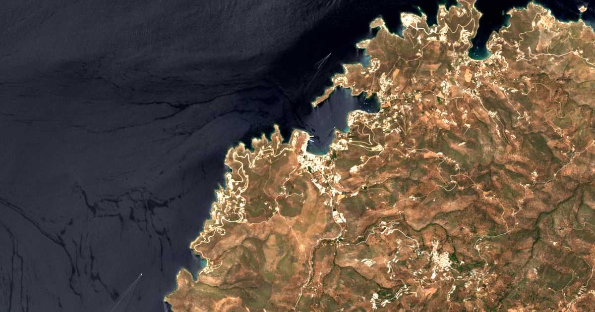 Satellitenkarte von Korissia