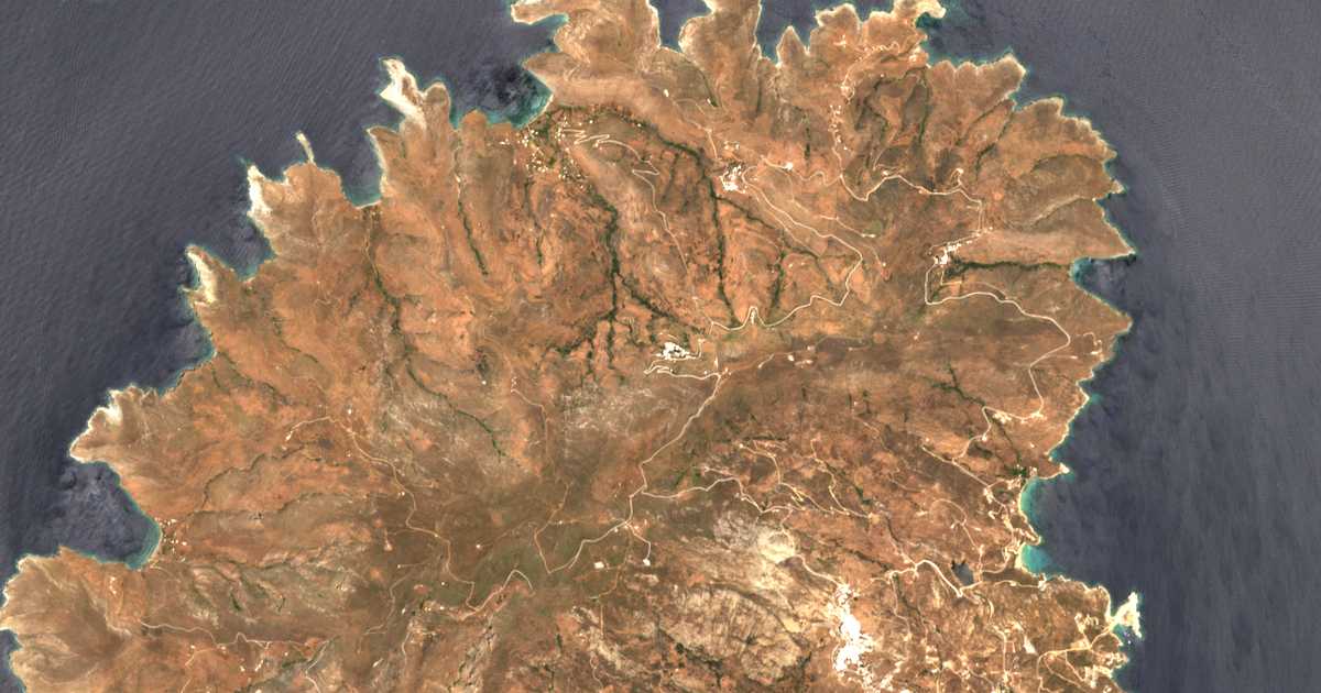 Satellitenkarte von Panagía