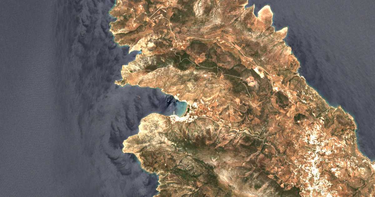 Satellitenkarte von Agía Marína